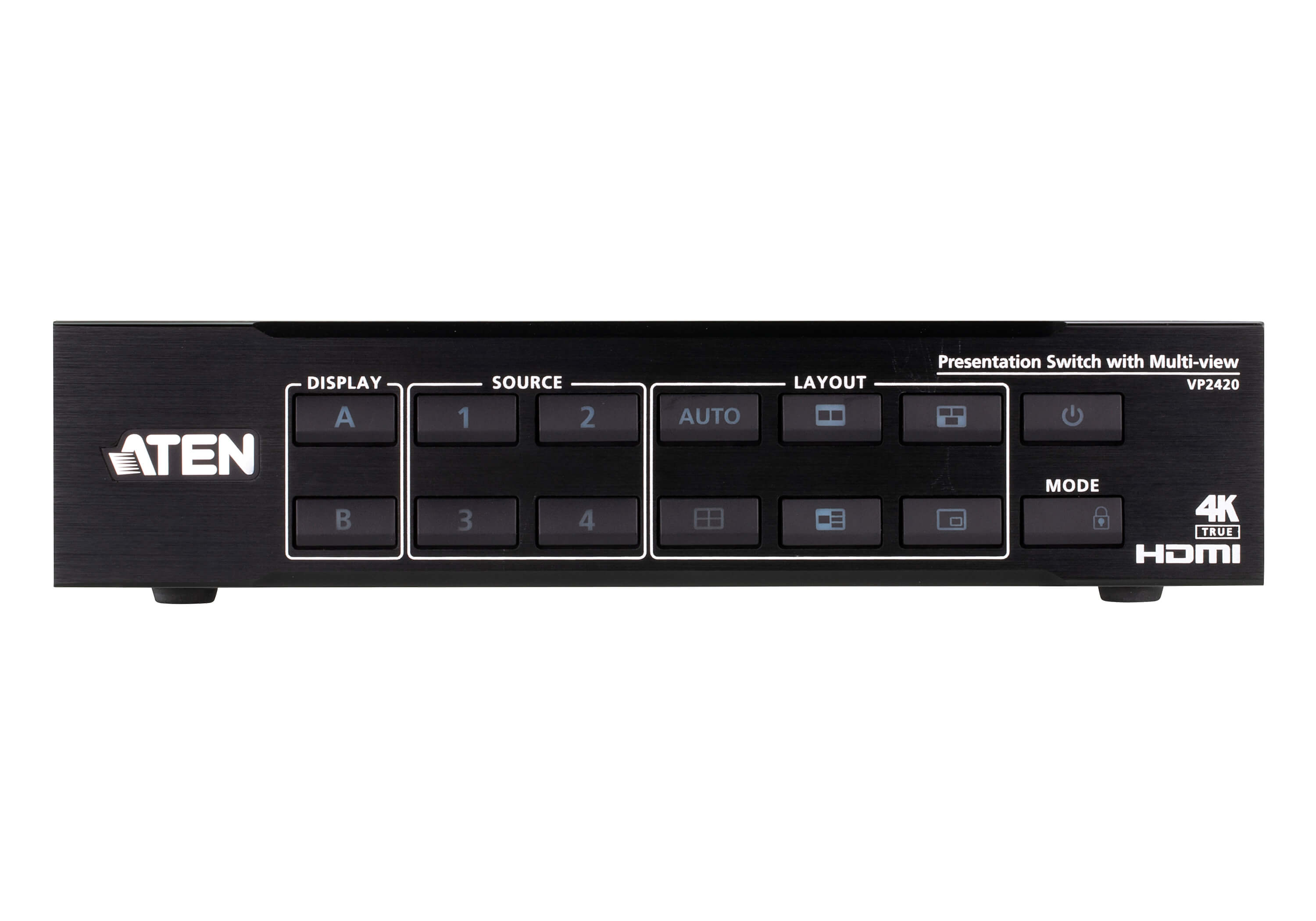 Aten  HDMI Przełącznik Prezentacyjny z Multi View 4 x 2 True 4K