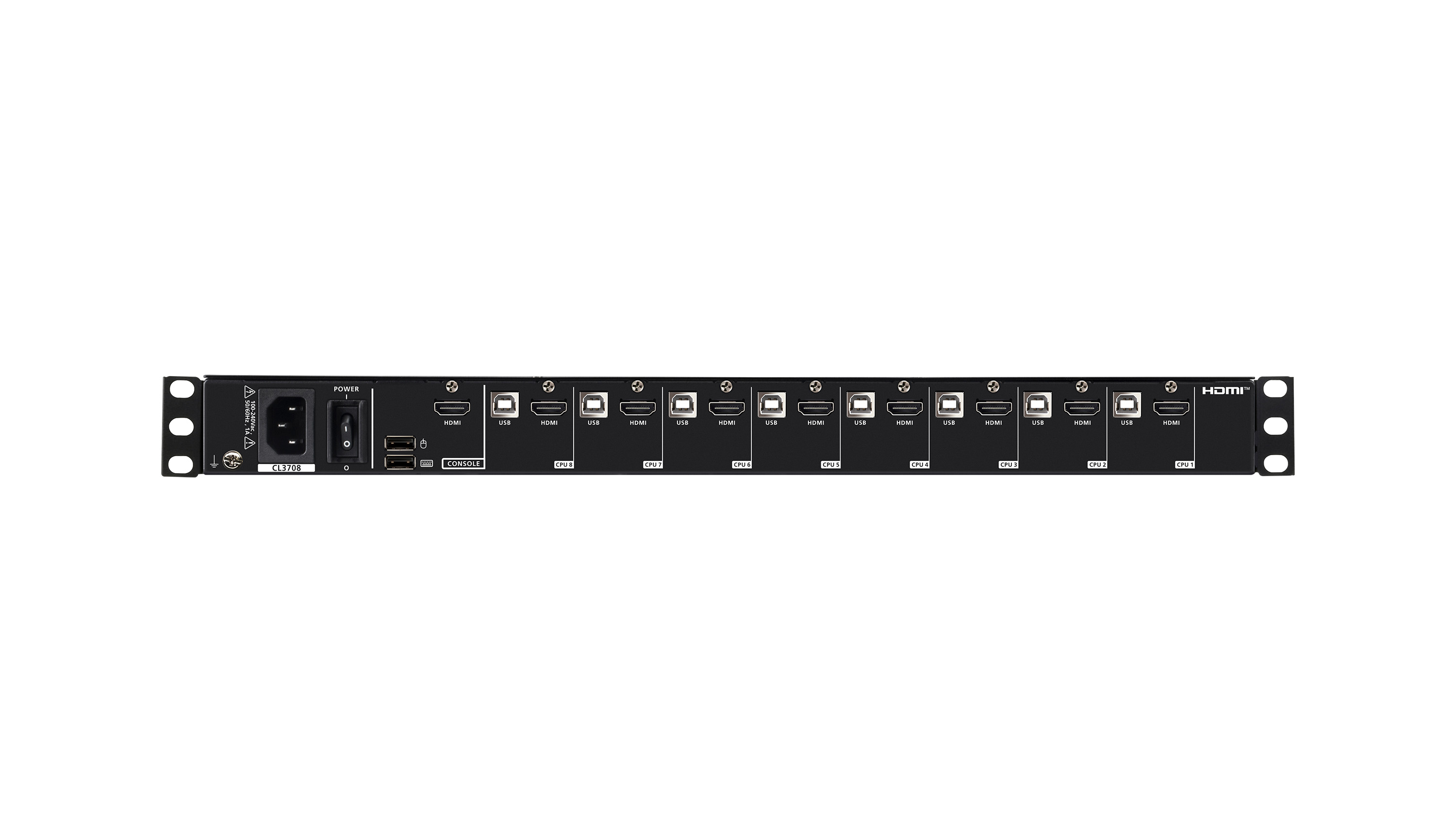 Aten Przełącznik KVM LCD 18.5"  8 port USB HDMI  1366 x 768