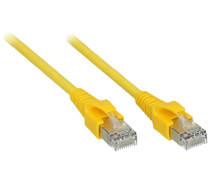 Corning (3M) Kabel krosowy RJ45-RK45  kat.6 U/UTP LSOH, żółty, 2m