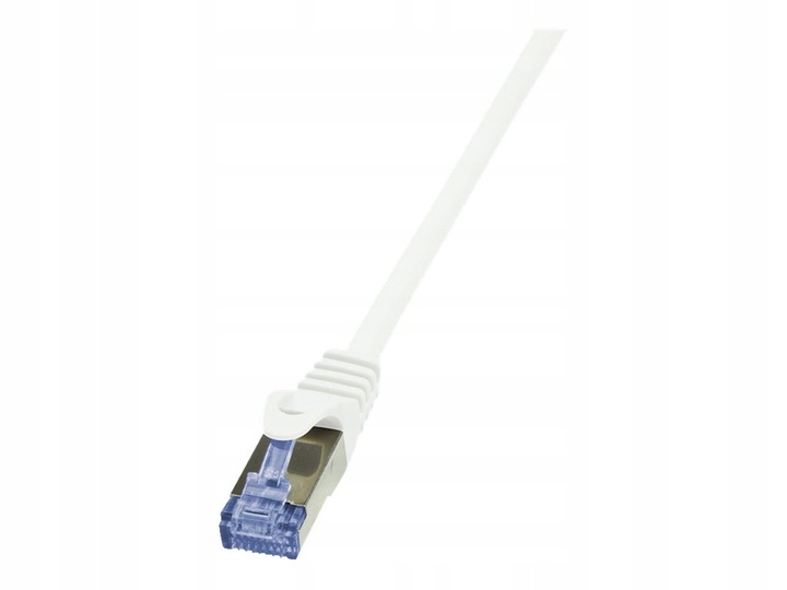LogiLink Patchcord S/FTP biały kat.6A LSZH  5,0m.
