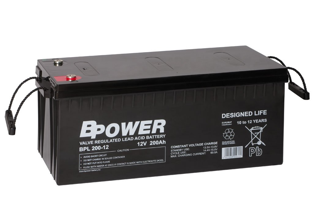 BPower Akumulator 12V BPL 200Ah żywotność: 10-12 lat
