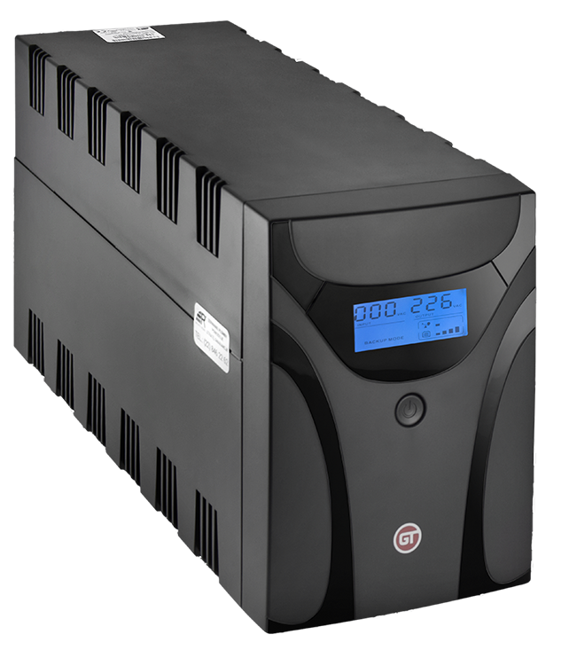 GT UPS POWERbox Tower; 1500VA/900W; Line-Interactive; 4xSCHUKO; 2x7Ah; LCD