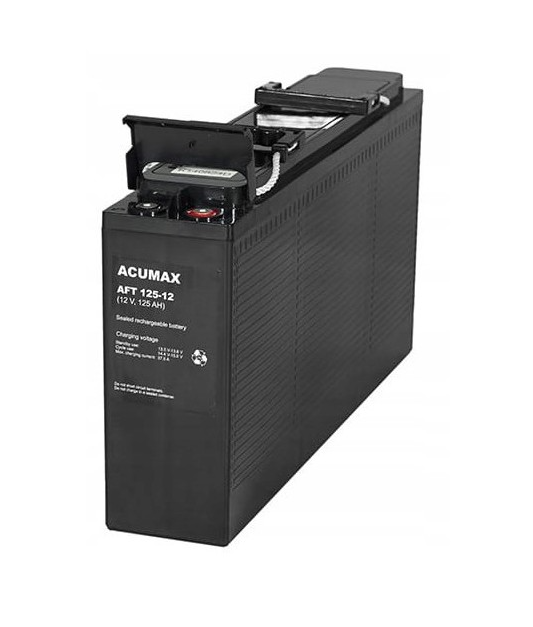 ACUMAX Akumulator 12V AFT 125Ah żywotność: 10-12 lat (front terminal)