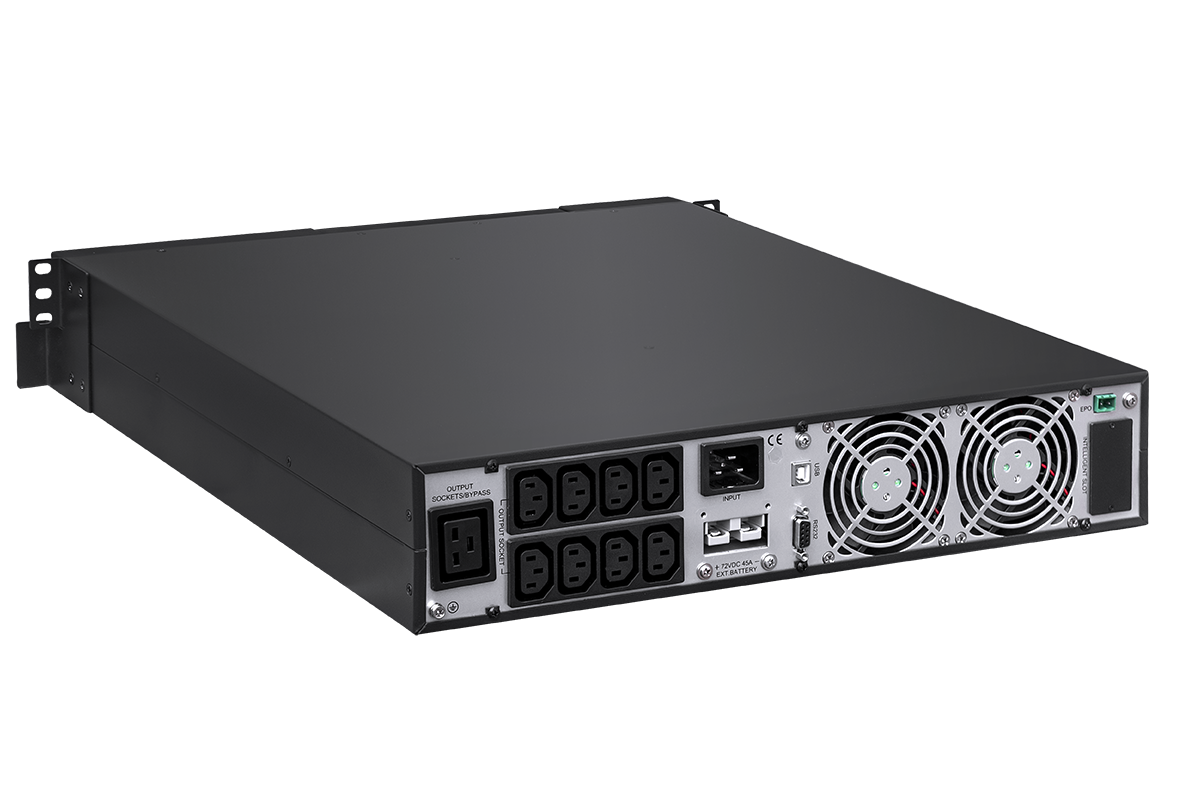 GT UPS POWER S Rack 19” 2U/Tower; 1kVA/0,9kW; On-Line; 8xIEC C13; 12V-9Ah