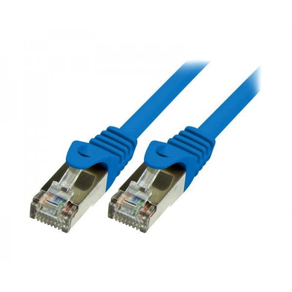 LogiLink Patchcord F/UTP niebieski kat.5e PVC  1m