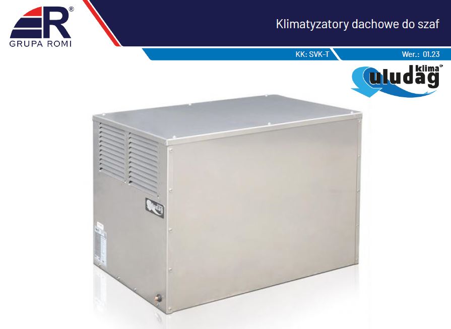 MIRSAN klimatyzator do szaf 19" dachowy 1000 W ( R134a ) 1 fazowy