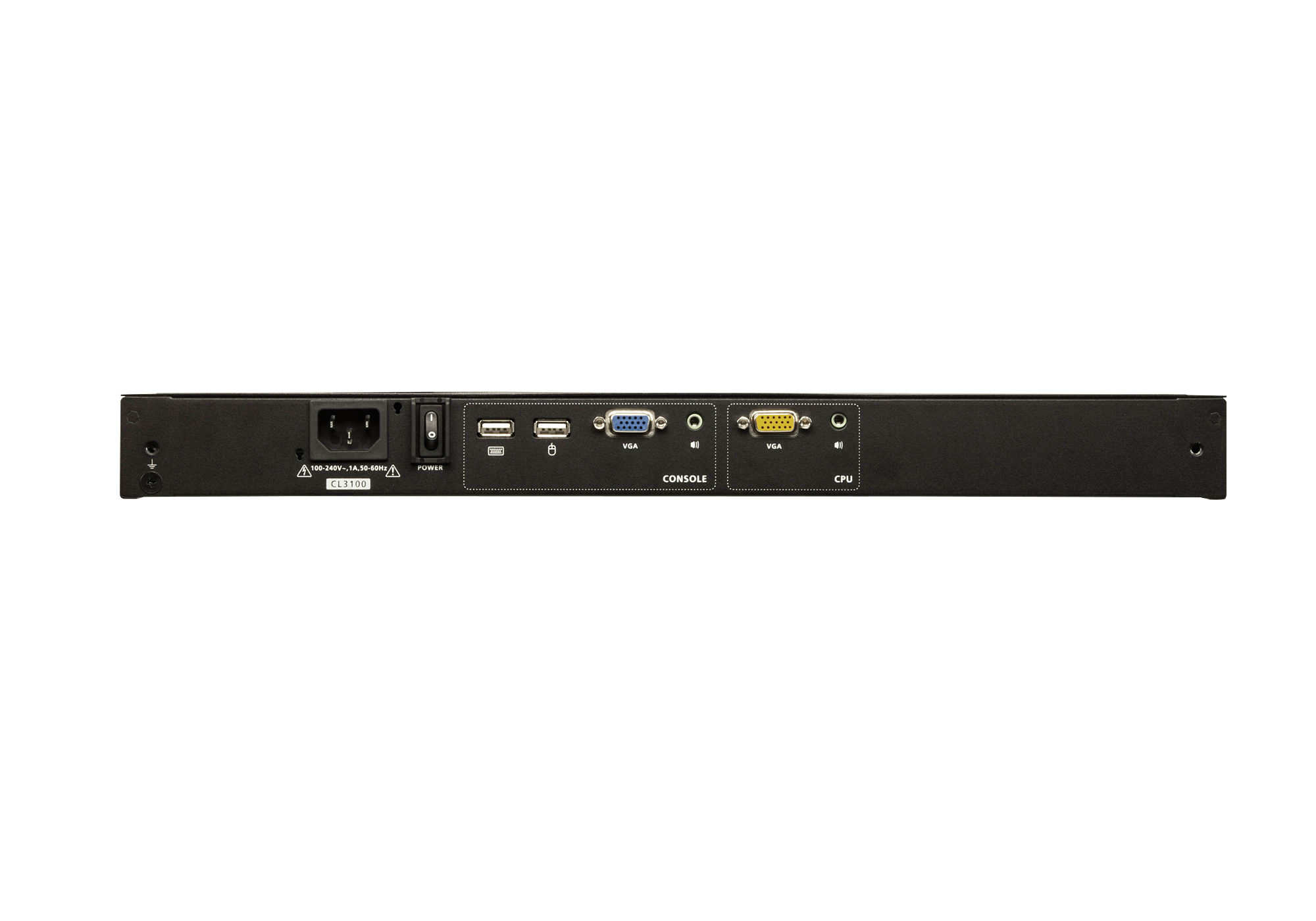 Aten Konsola LCD 18,5"  Ultra Short Depth 1U z panoramicznym ekranem (USB / VGA)