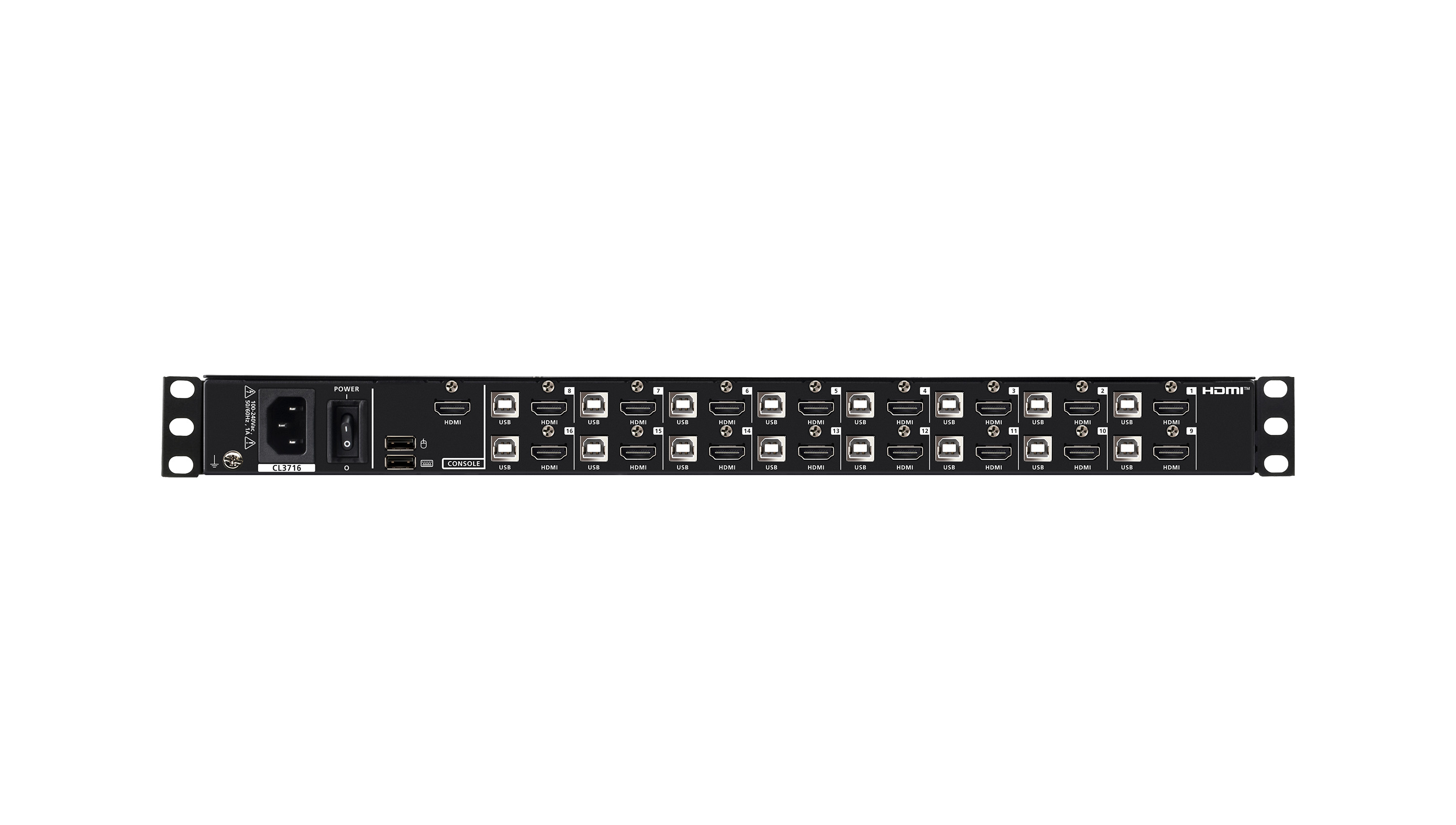 Aten Przełącznik KVM LCD 18.5"  16 port USB HDMI  1366 x 768