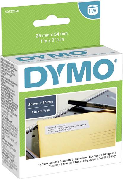 DYMO Etykieta  25 x 54mm biała