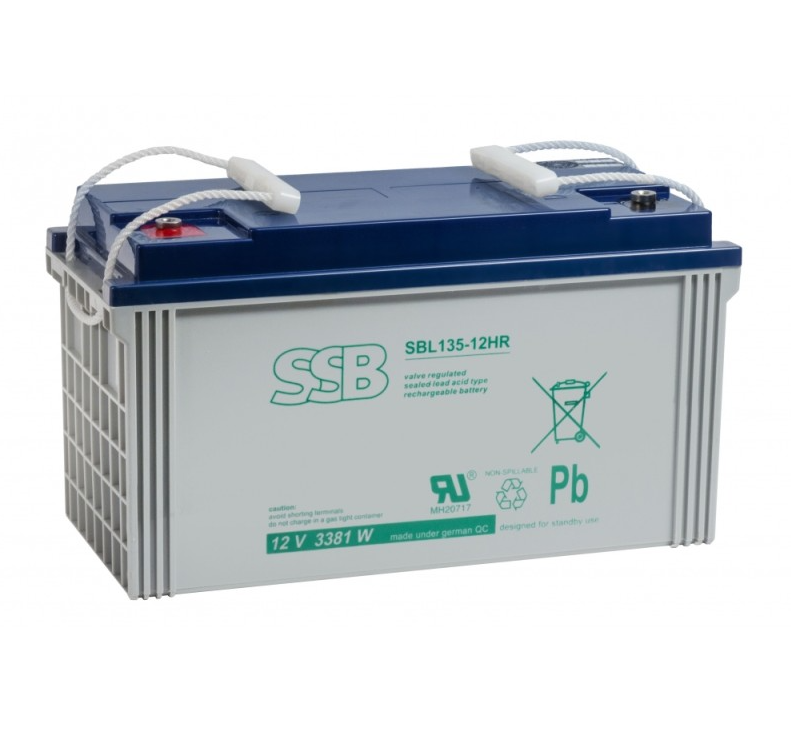 AKUMULATOR AGM SBL 12V-120Ah dla C20 o żywotności 15 lat