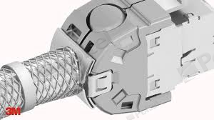 Corning (3M) Złącze keystone RJ-45 K6, STP Three Entry (pakowane 480 szt)
