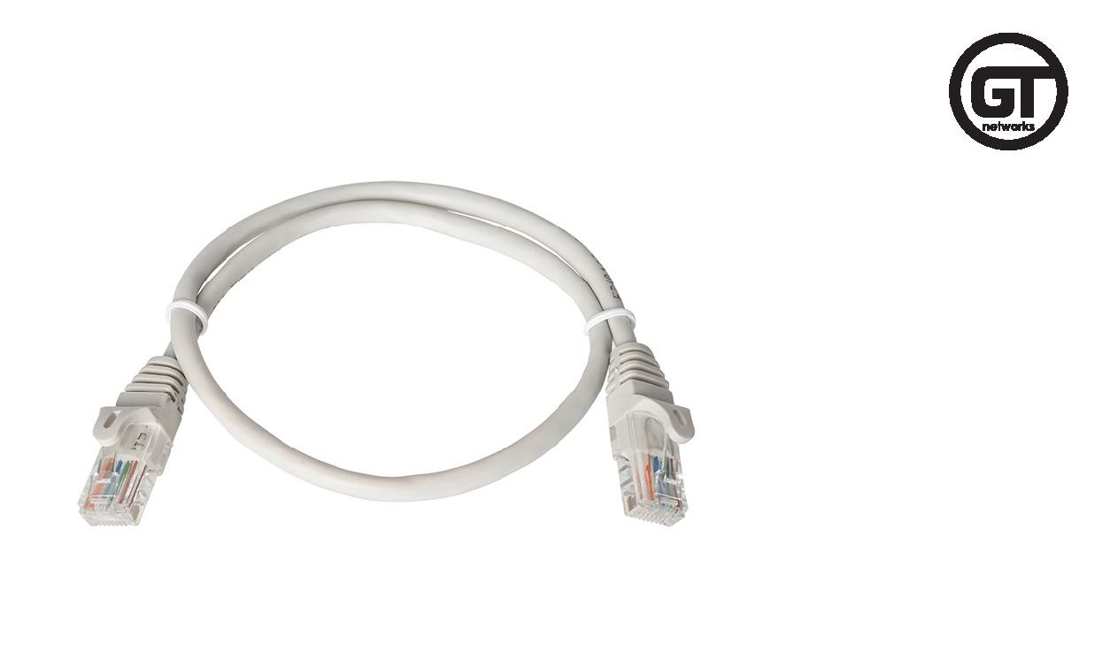 GT Networks Kabel krosowy (Patch cord) kat.5e U/UTP 0,5m PVC szary