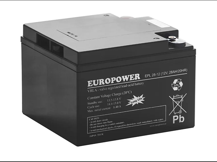 EUROPOWER Akumulator 12V EPL 28Ah żywotność: ponad 12 lat