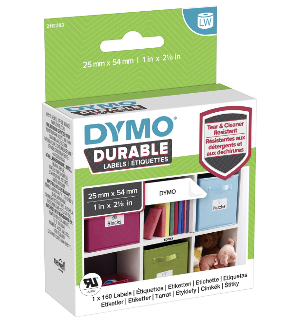 DYMO Durable etykieta wielofunkcyjna - 25mm x 54mm, małe pudełko