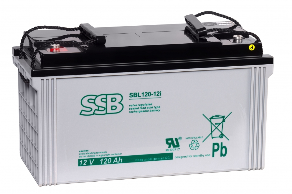 AKUMULATOR AGM SBL 12V-120Ah żywotność 10-12 lat