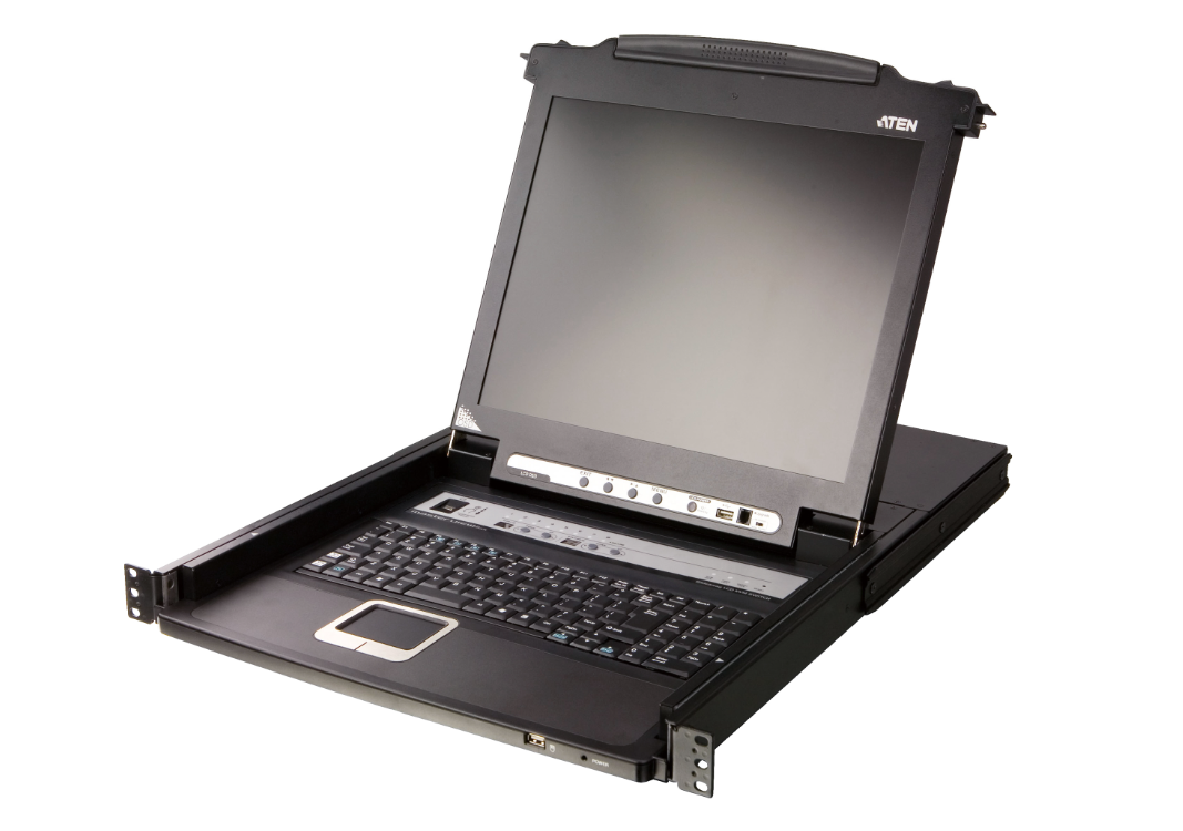 Aten Przełącznik KVM LCD 19"  8 port PS/2 USB VGA stackowalny