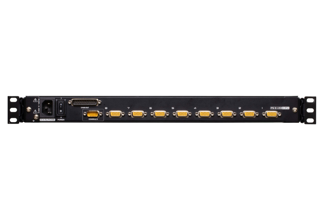 Aten Przełącznik KVM LCD 17"  8 port PS/2 USB VGA stackowalny