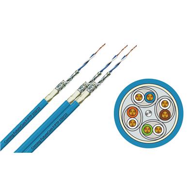 Corning Kabel  F/FTP, Kat. 6A, LS0H, CPR Dca, Niebieski, bęben 1000m