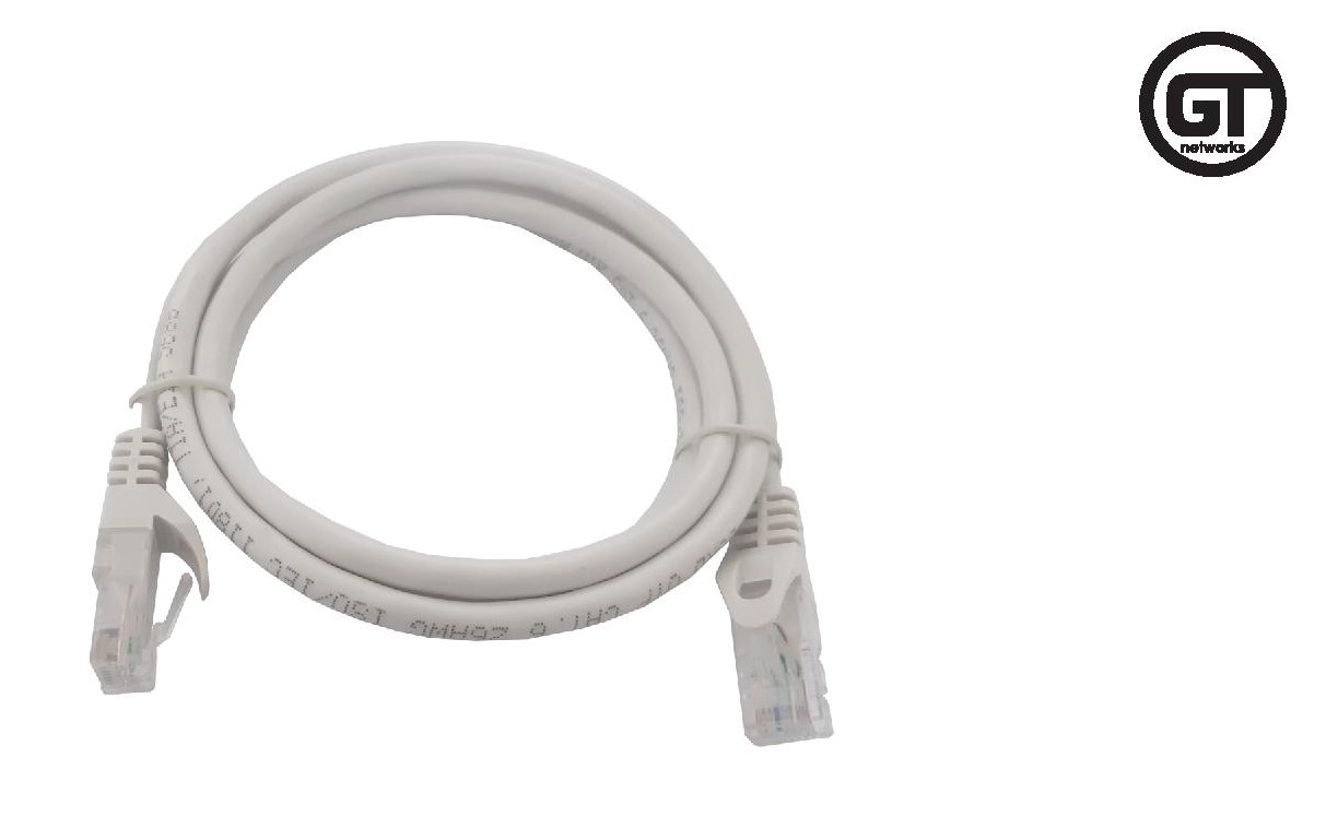 GT Networks Kabel krosowy (Patch cord) kat.6 U/UTP 1,5m PVC szary
