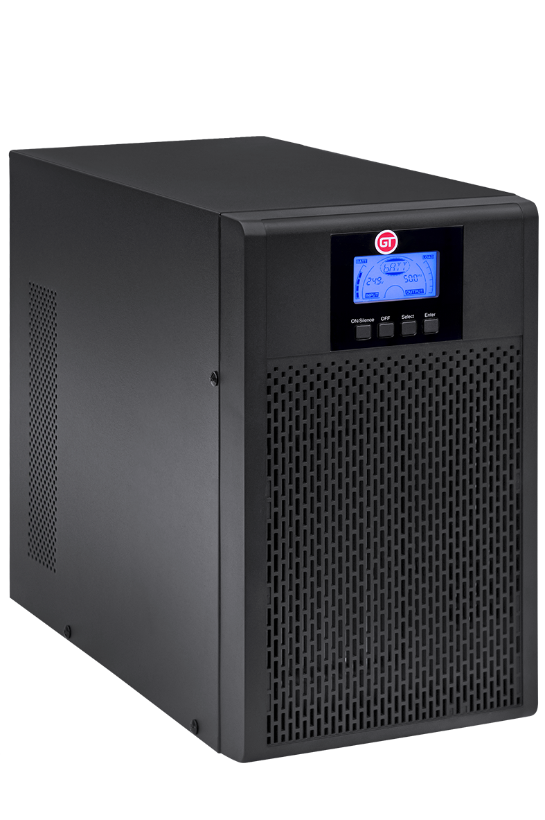 GT UPS S 11 Tower; 3kVA/2,7kW; On-Line; 4xIEC C13 + 1xIEC C19; 6x9Ah