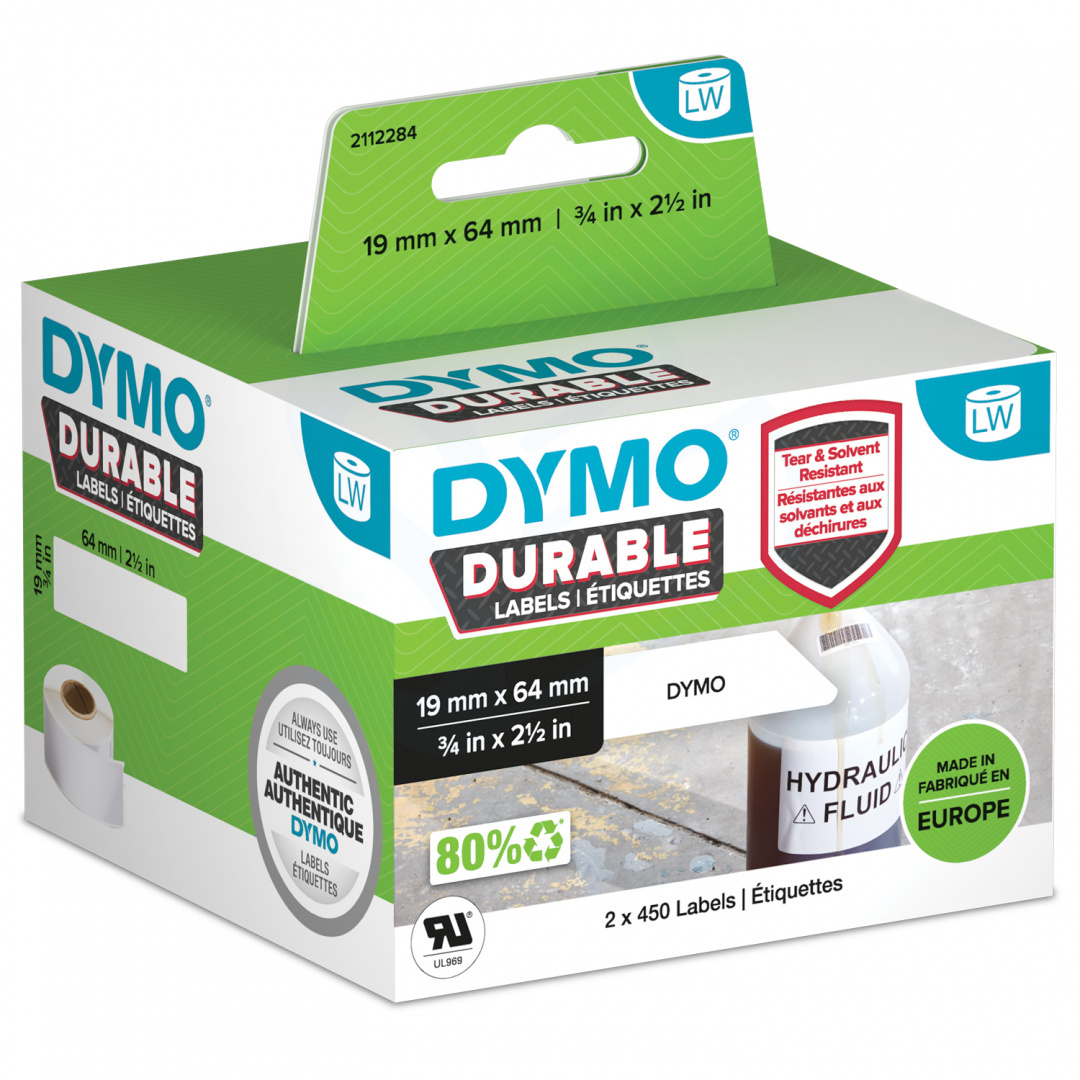 Dymo Durable etykieta do kodów kreskowychch - 19mm x 64mm