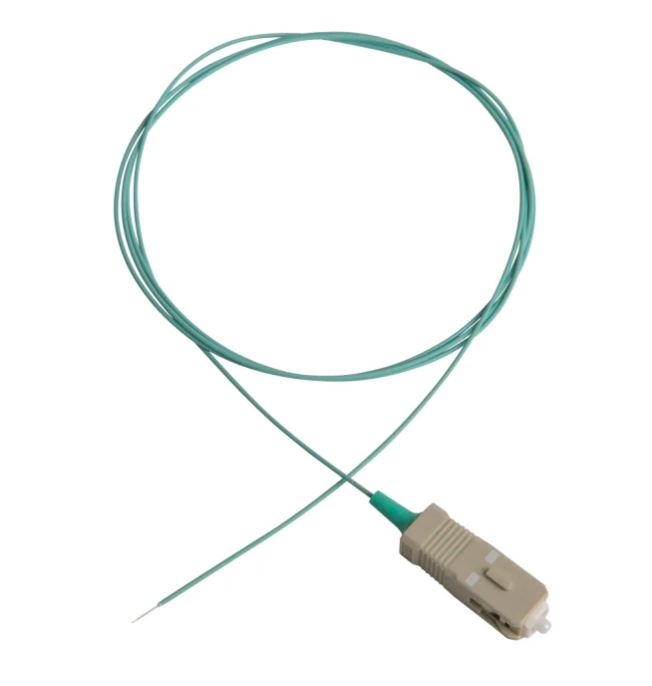 MIRSAN Pigtail OM3 multimodowy SC (turkusowy) 1m