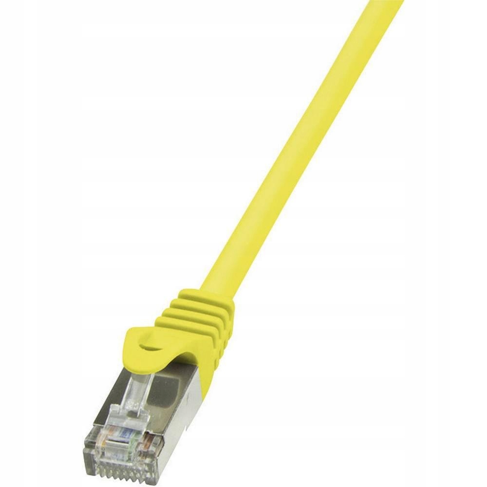 LogiLink Patchcord F/UTP żółty kat.5e PVC  1m