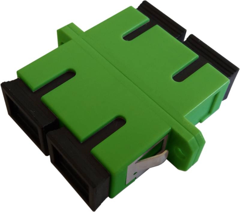 MIRSAN Adapter OS2 singlemodowy SC/APC duplex (zielony)