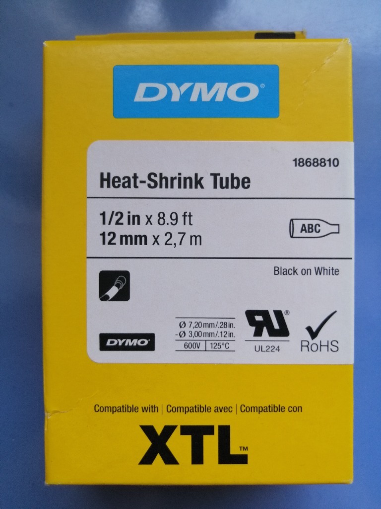 XTL Koszulka termokurczliwa ciągła 12mm x 2,7m biała