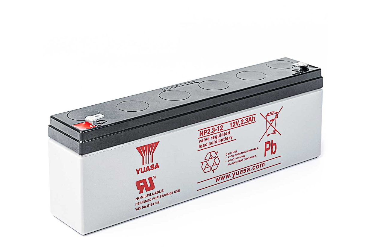 AKUMULATOR AGM YUASA NP12V-2,3Ah o żywotności 3-5 lat