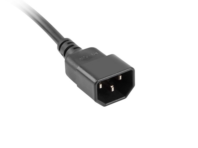 GT Networks Listwa zasilająca do UPS 5 gniazd FR/PL z wtykiem C14 1 metr czarna