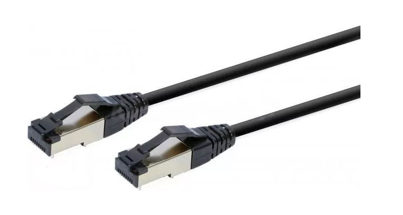 Patchcord S/FTP flex/26,Cat.6A,bk,2xRJ45,4P,5m
