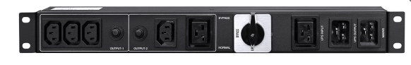 GT MBS Przełącznik obejścia serwisowego bypass 19" do UPS 1÷3kVA