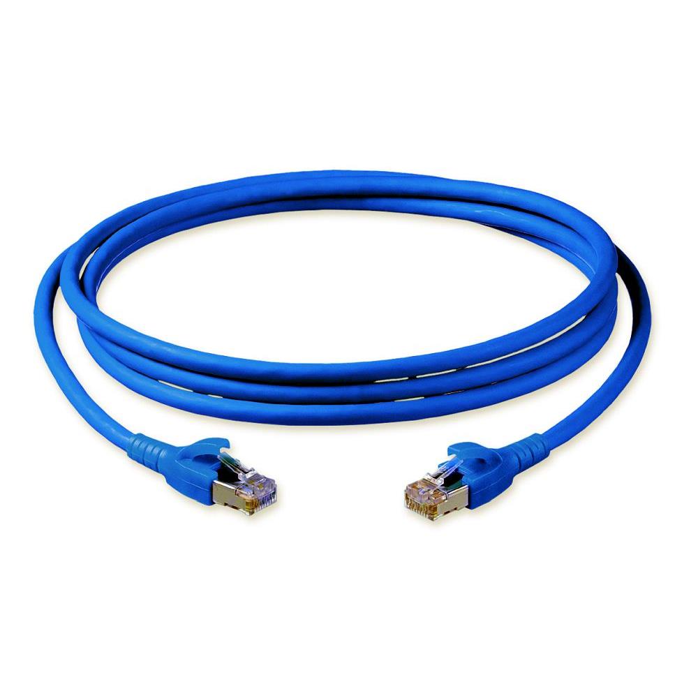 Corning Patchcord S/FTP FLEX/27L,CAT.6,Blue,2XRJ45,4P,2M