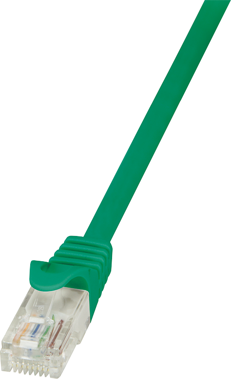 LogiLink Patchcord U/UTP zielony  kat.5e PVC  0,25m