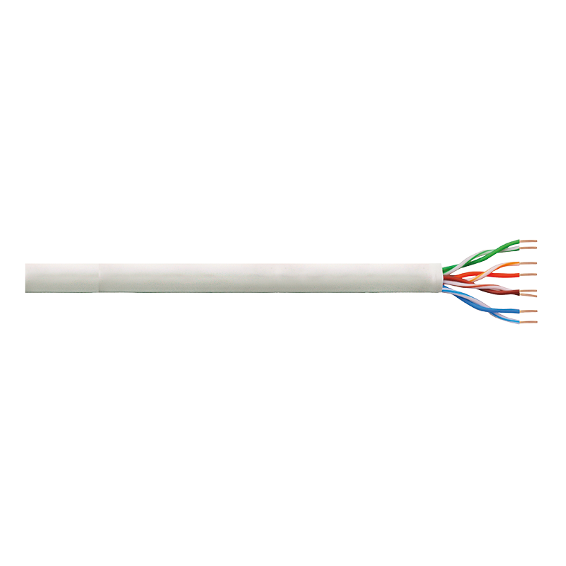 LogiLink Kabel U/UTP Kat.6 drut 4x2xAWG23/1 LSZH szary 305m