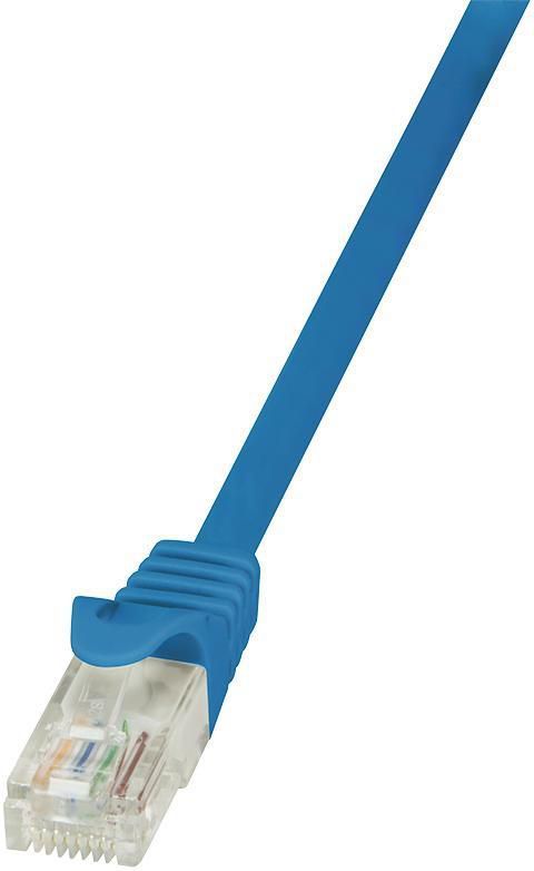 LogiLink Patchcord U/UTP niebieski kat.6 PVC  0,25m.