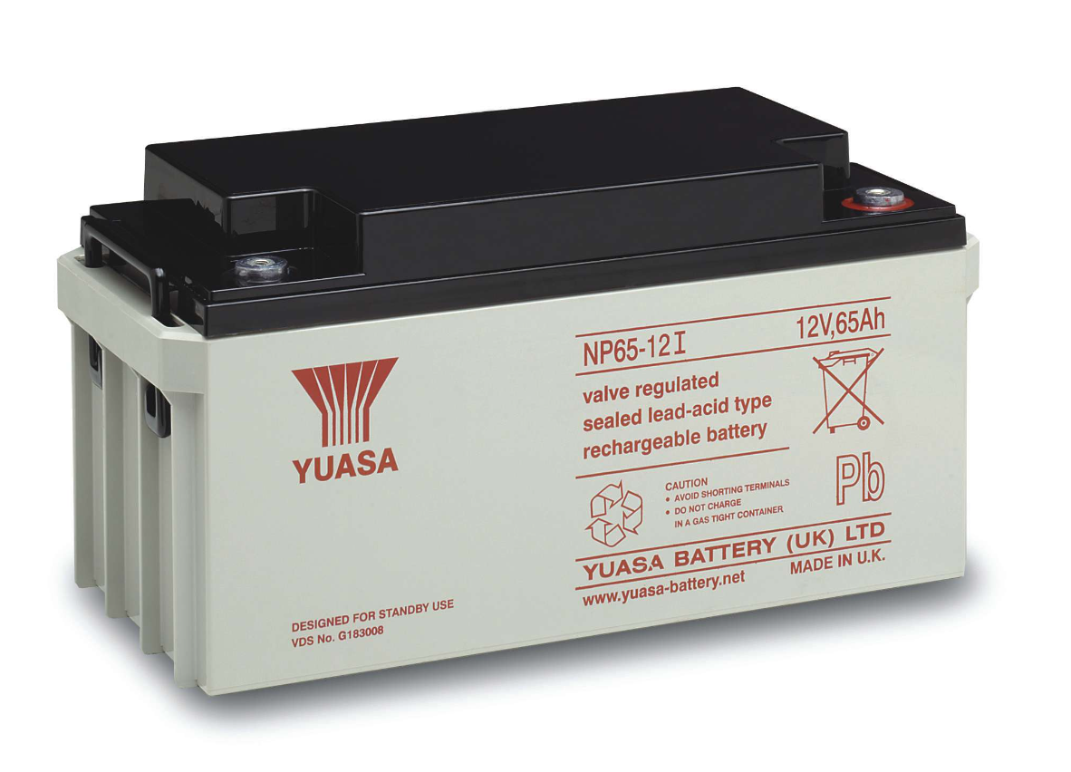 AKUMULATOR AGM YUASA NP12V-65Ah o żywotności 3-5 lat