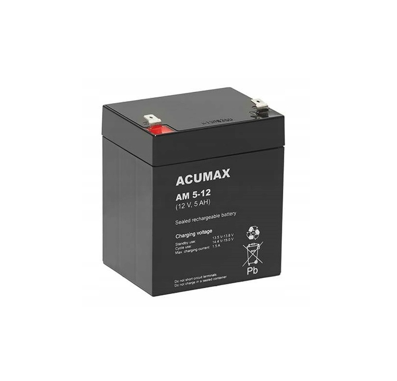 ACUMAX Akumulator 12V AM  5Ah żywotność: 6-9 lat