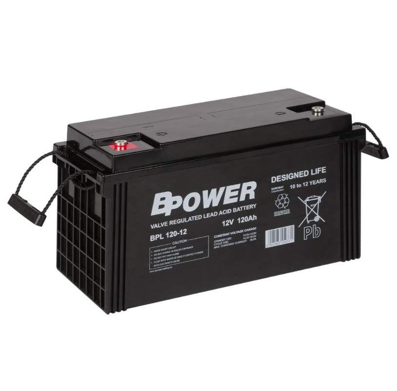 BPower Akumulator 12V BPL 120Ah żywotność: 10-12 lat