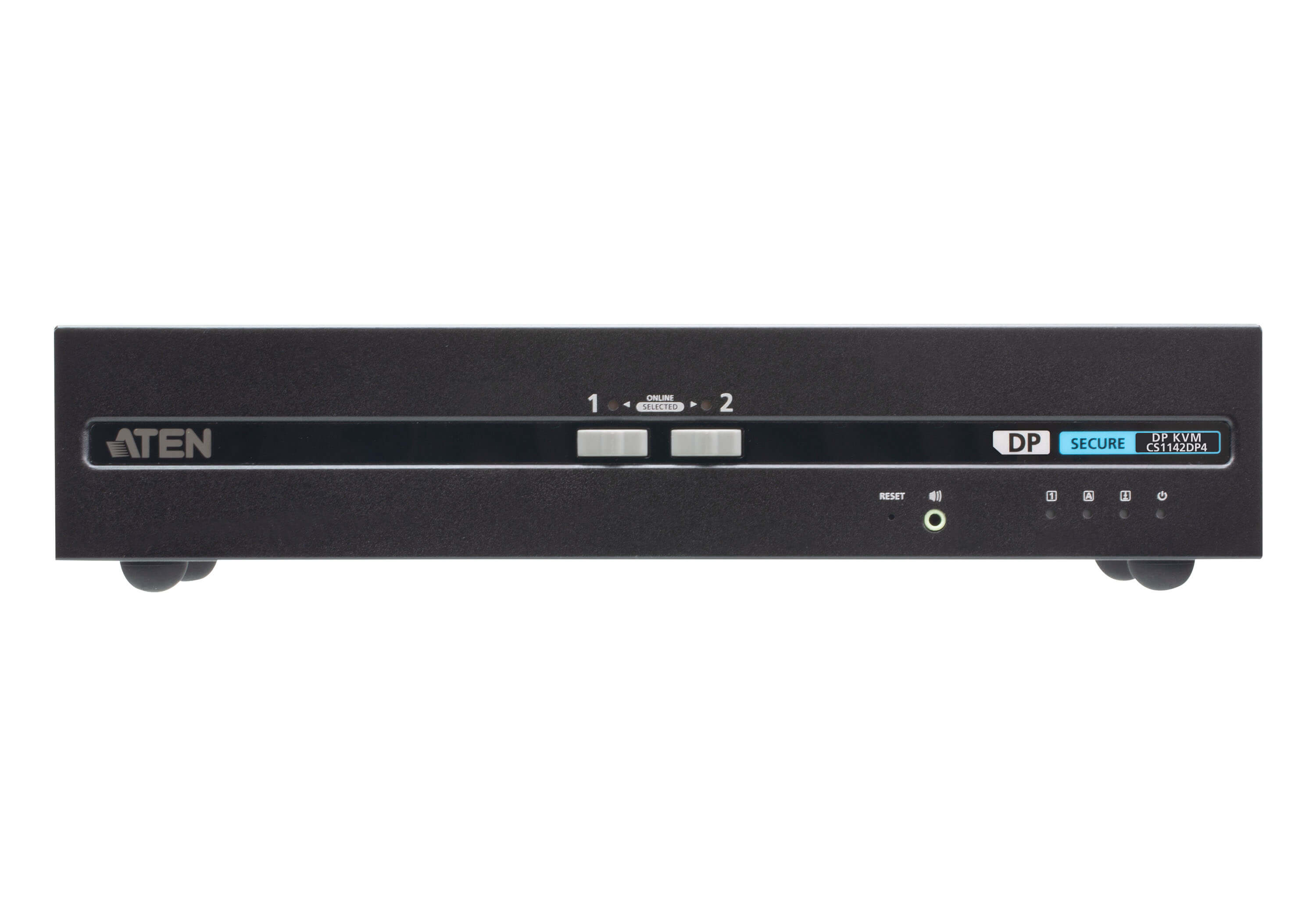 Aten 2-portowy przełącznik Secure KVM USB DisplayPort  z dwoma wyświetlaczami (zgodny z PSD PP v4.0)