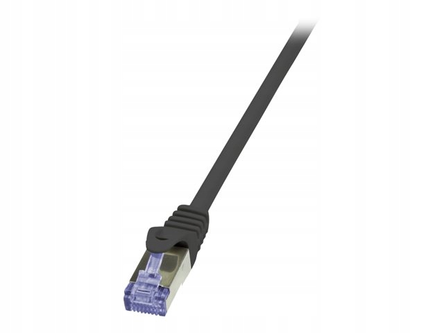LogiLink Patchcord S/FTP czarny kat.6A LSZH  15,0 m.