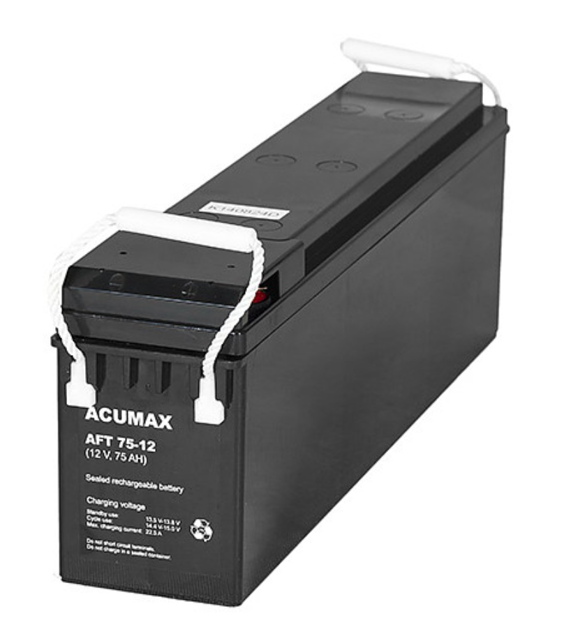 ACUMAX Akumulator 12V AFT 75Ah żywotność: 10-12 lat (front terminal)