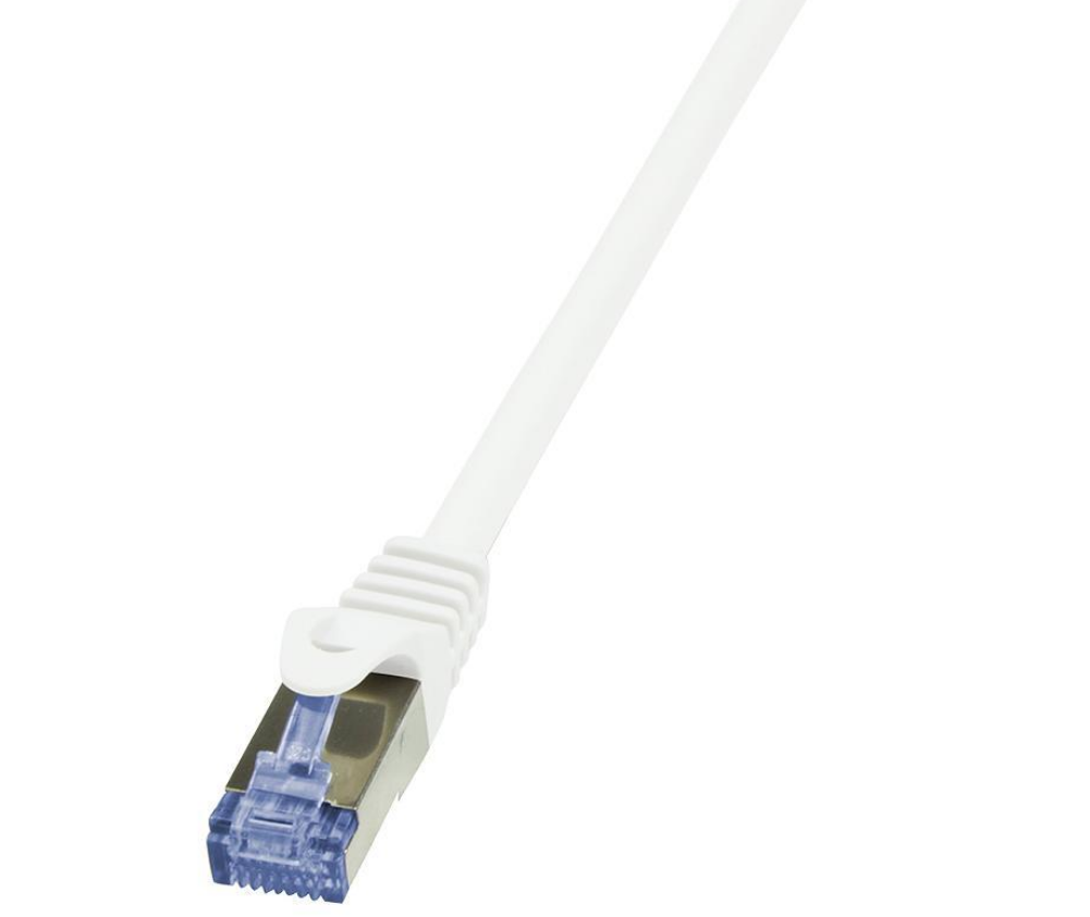 LogiLink Patchcord S/FTP biały kat.6A LSZH  30,0 m.