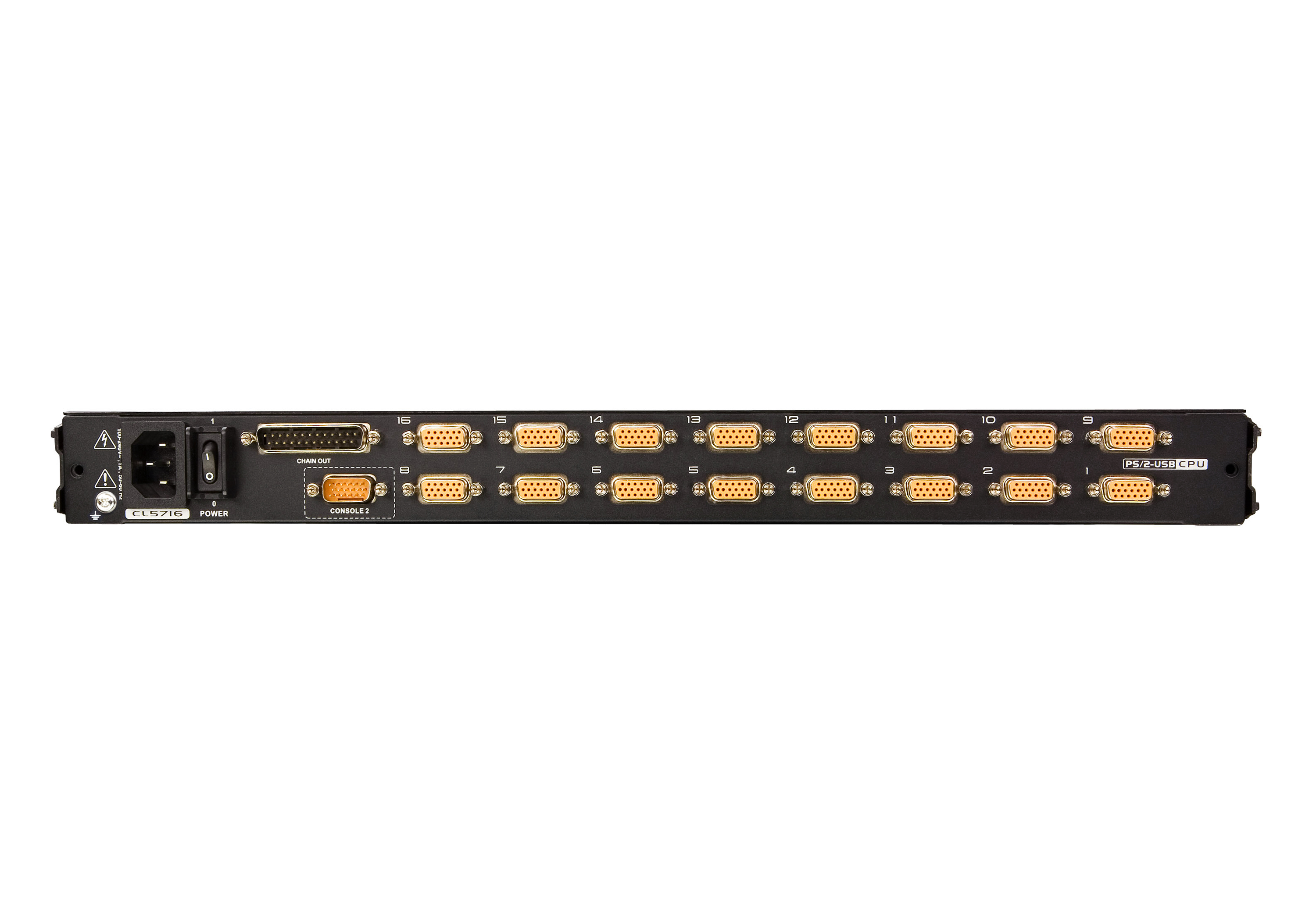 Aten Przełącznik KVM LCD 17,3" 1920 x 1080 16 port PS/2 USB VGA stackowalny