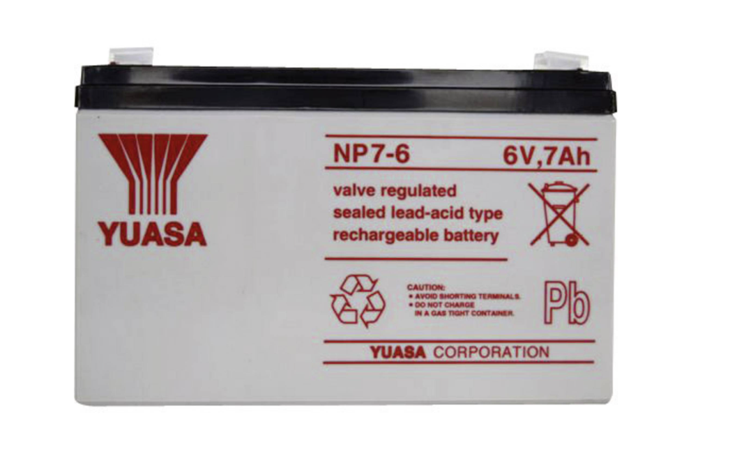 AKUMULATOR AGM YUASA NP6V-7Ah o żywotności 3-5 lat