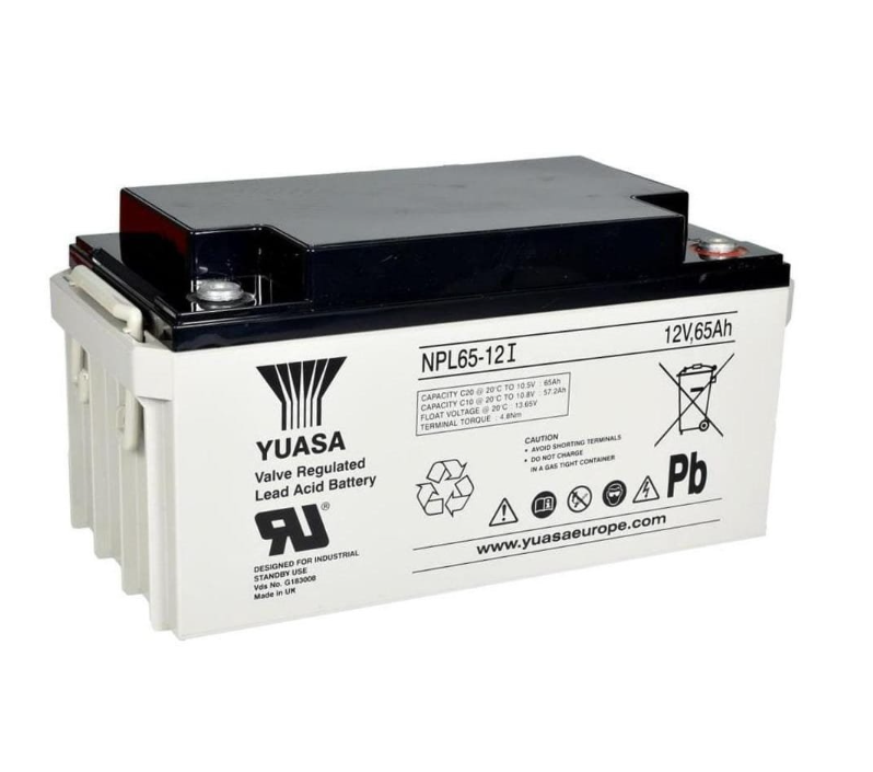 AKUMULATOR AGM YUASA NPL12V-65Ah o żywotności 6-9 lat