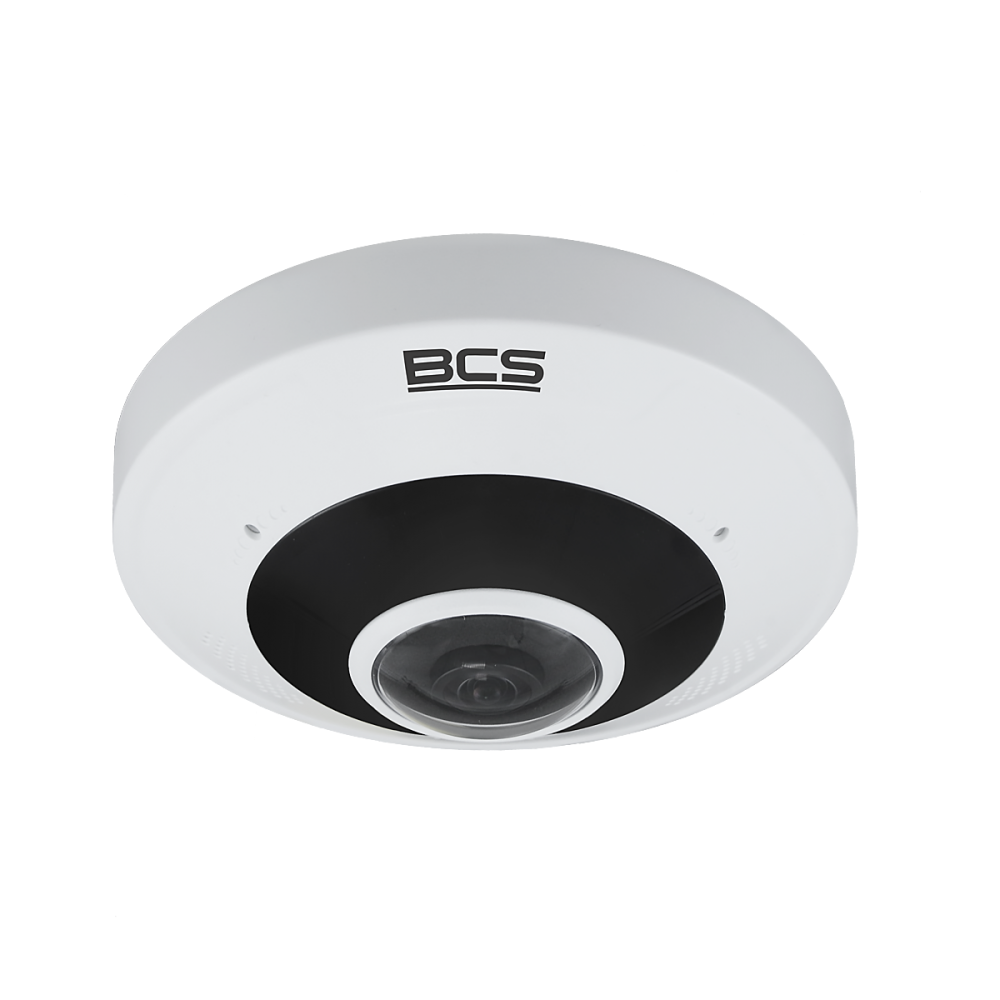BCS Kamera IP Fisheye 12Mpx marki BCS Point. Przetwornik 1/1.7" CMOS z obiektywem 1.8mm