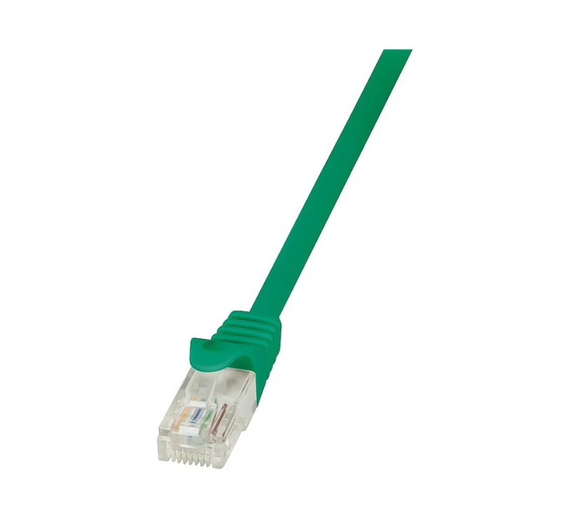 LogiLink Patchcord U/UTP zielony kat.6 PVC  0,25m.