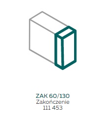 AKS Zielonka Zakończenie ZAK 60/130 białe